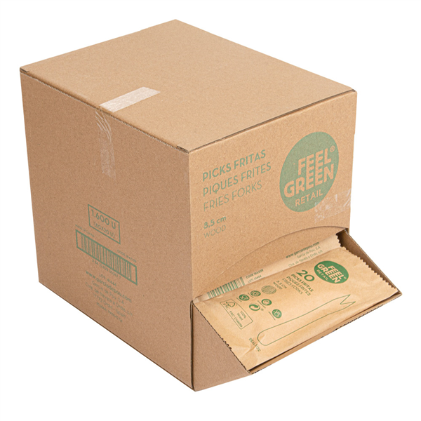 PIQUES FRITES   8,5 CM NATUREL BOIS (20 UNITÉ)