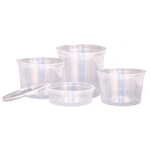 COUVERCLES POUR POTS 184.04/05/06/07/12  Ø 12 CM TRANSPARENT PP (500 UNITÉ) - Garcia de Pou