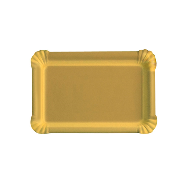 PLATEAUX RECTANGULAIRES  550 G/M2 16x22 CM OR CARTON (50 UNITÉ) - Garcia de Pou