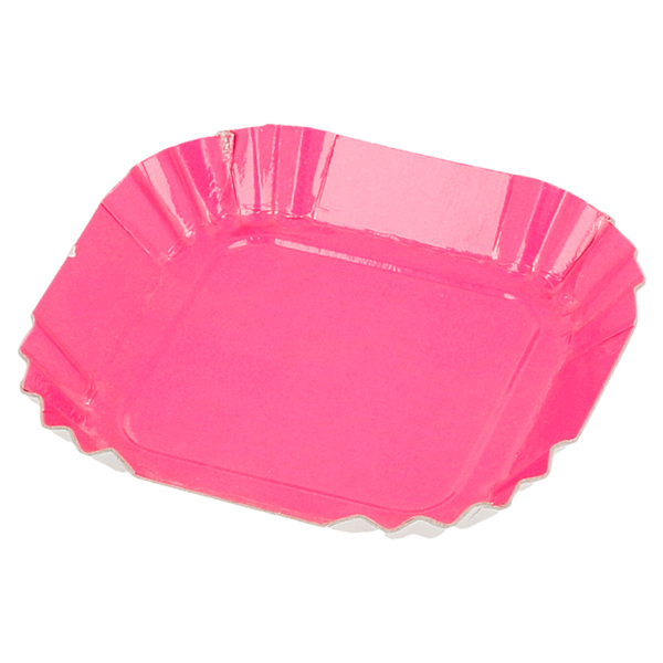 MINI PLATEAUX 325 G/M2 5,5x5,5 CM FUCHSIA CARTON (100 UNITÉ) - Garcia de Pou