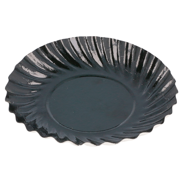 MINI PLATEAUX 325 G/M2 Ø 8,8 CM NOIR CARTON (100 UNITÉ) - Garcia de Pou