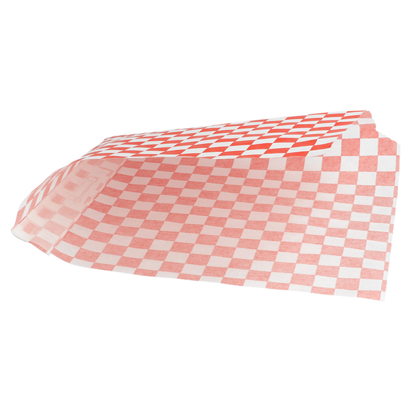 PAPIER INGRAISSABLES OUVERT 2 CÔTÉS FAST FOOD "FITIPALDI" 32 G/M2 16x16,5 CM ROUGE PARCH.INGRAISSABLE (500 UNITÉ) - Garcia de Pou