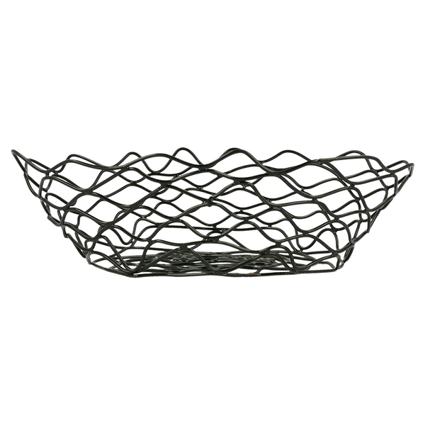 BASKET OVALE  24x15,2x7 CM NOIR ACIER (1 UNITÉ) - Garcia de Pou