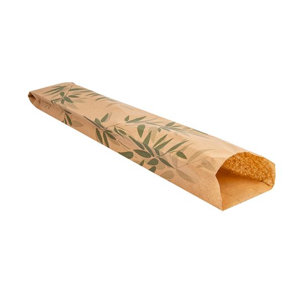 SACHETS BOULANGERIE "FEEL GREEN" 32 G/M2 9+4x54 CM NATUREL KRAFT (250 UNITÉ) - Garcia de Pou