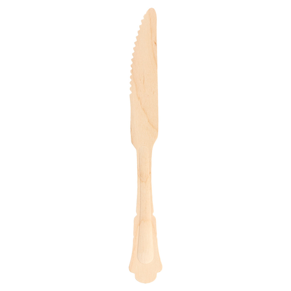 COUTEAUX "CLASSIC"  20,4 CM NATUREL BOIS (100 UNITÉ) - Garcia de Pou