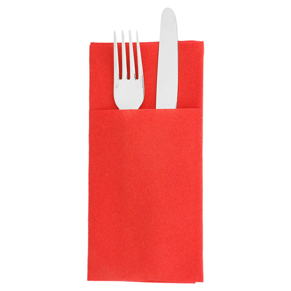 SERVIETTES KANGOUROU  55 G/M2 40x40 CM ROUGE AIRLAID (700 UNITÉ) - Garcia de Pou