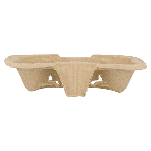 PORTE-GOBELETS, 2 GOBELETS  21x10,5 CM NATUREL CARTON (600 UNITÉ) - Garcia de Pou