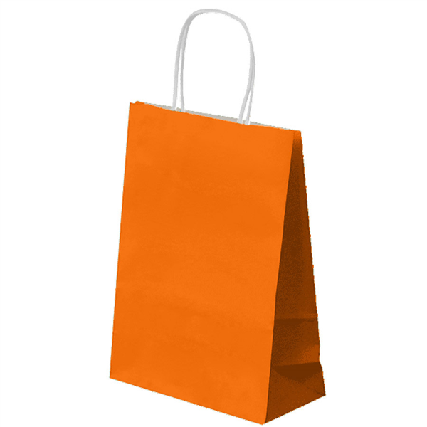 SACS SOS AVEC ANSES  80 G/M2 26+14x32 CM ORANGE CELLULOSE (250 UNITÉ) - Garcia de Pou