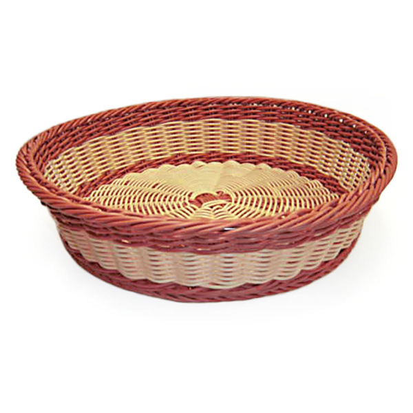 CORBEILLE PÂTISSERIE SIMILAIRE OSIER RONDE  Ø 40x10 CM NATUREL PP (1 UNITÉ) - Garcia de Pou