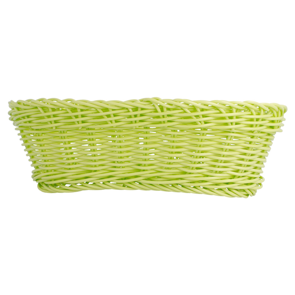 CORBEILLES SIMILAIRE OSIER ALLONGÉES  23x9x8 CM VERT ANIS PP (12 UNITÉ) - Garcia de Pou