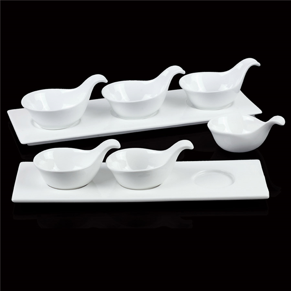 BOLS AVEC ANSE  12 CM BLANC PORCELAINE (12 UNITÉ) - Garcia de Pou