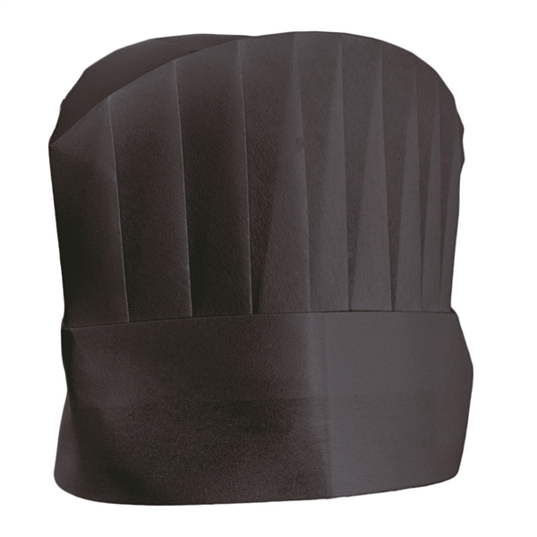 TOQUES CONTINENTAL CHEF"S "ROUND TOP"  20 CM NOIR AIRLAID (10 UNITÉ) - Garcia de Pou