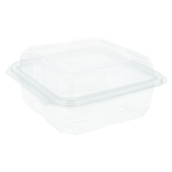 RÉCIPIENTS PÂTISSERIES + COUVERCLE 600 ML 14x14x7,2 CM TRANSPARENT RPET (700 UNITÉ) - Garcia de Pou