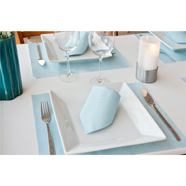 SETS DE TABLE "DRY COTTON" 55 G/M2 30x40 CM TURQUOISE AIRLAID (800 UNITÉ) - Garcia de Pou