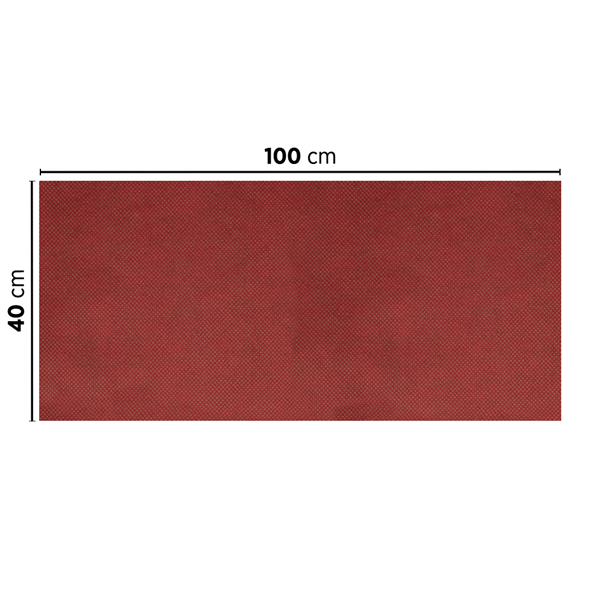 "TÊTE À TÊTE" PLIAGE 1/2 "SPUNBOND" 60 G/M2 40x100 CM BORDEAUX PP (400 UNITÉ) - Garcia de Pou