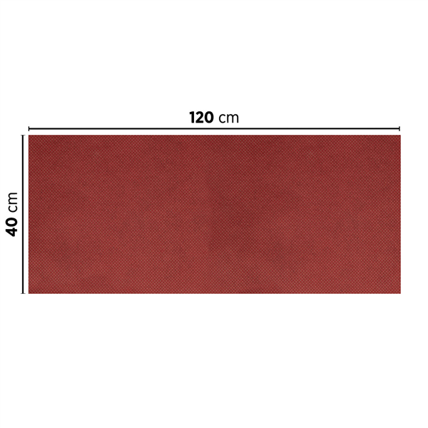 "TÊTE À TÊTE" PLIAGE 1/2 "SPUNBOND" 60 G/M2 40x120 CM BORDEAUX PP (400 UNITÉ) - Garcia de Pou