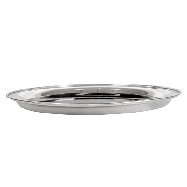 PLATEAUX SERVEUR  Ø 40 CM ARGENTE INOX (10 UNITÉ) - Garcia de Pou