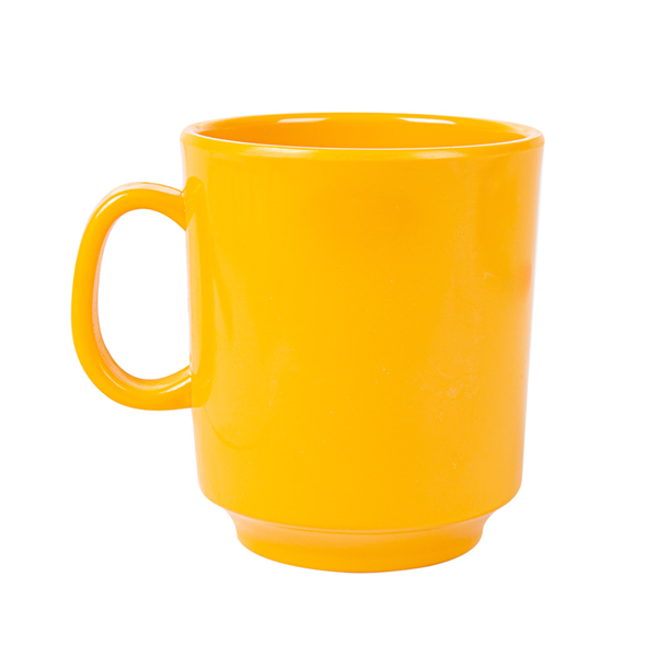 TASSES À CAFÉ 240 ML Ø 8x9 CM JAUNE MÉLAMINE (12 UNITÉ) - Garcia de Pou