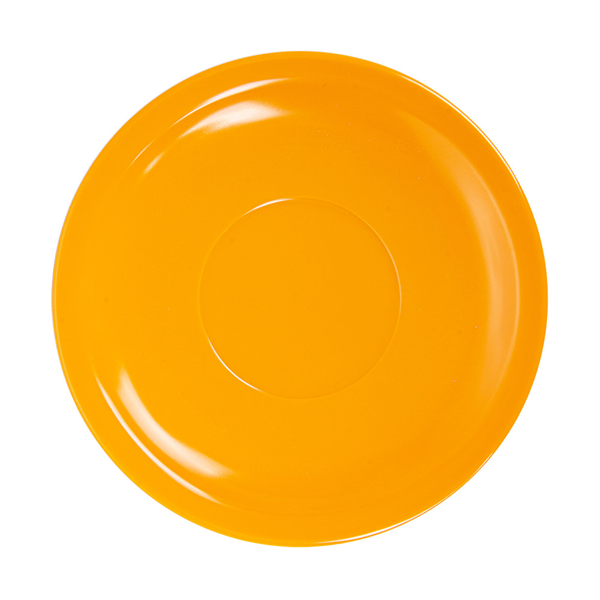 SOUCOUPES CAFÉ  Ø 13,8 CM JAUNE MÉLAMINE (12 UNITÉ) - Garcia de Pou