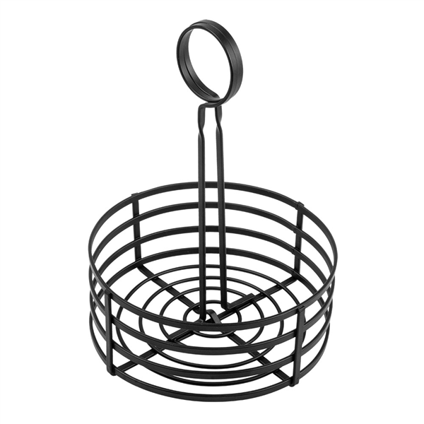 BASKET CONDIMENTS  Ø 15,5x20 CM NOIR FER (1 UNITÉ) - Garcia de Pou