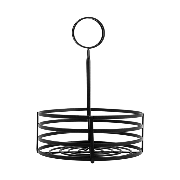 BASKET CONDIMENTS  Ø 15,5x20 CM NOIR FER (1 UNITÉ) - Garcia de Pou