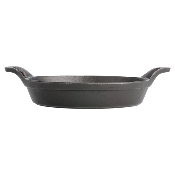 CASSEROLE OVALE  21,6(27,6)x15,6x4,1 CM NOIR FER (8 UNITÉ) - Garcia de Pou