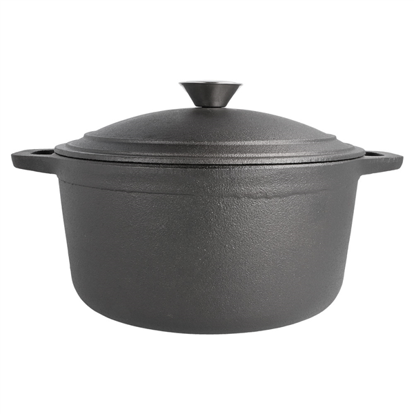 COCOTTE RONDE AVEC COUVERCLE 4,8 L Ø 26 CM NOIR FER (2 UNITÉ) - Garcia de Pou