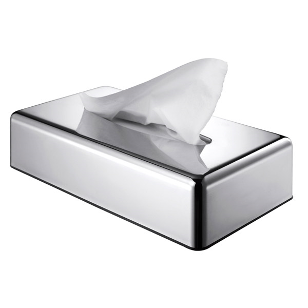 DISTRIBUTEUR MOUCHOIRS DE TABLE ET MURAL  26,3x14x5,6 CM CHROME ABS (1 UNITÉ) - Garcia de Pou