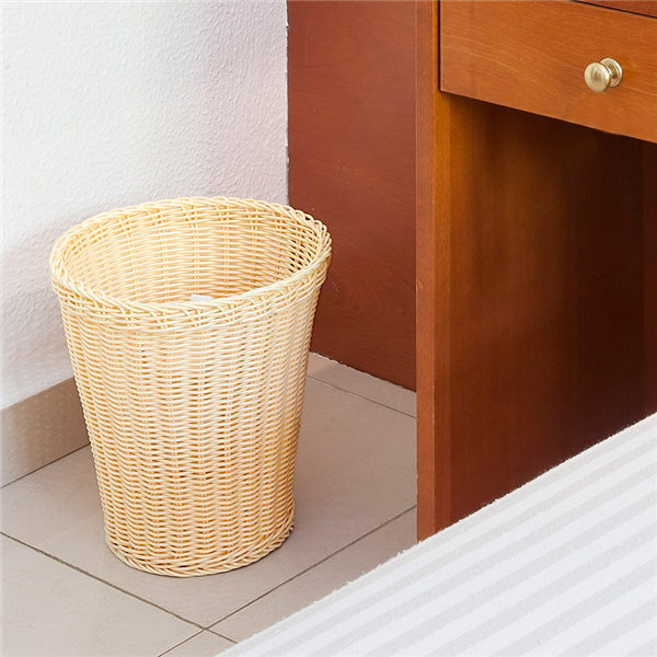 CORBEILLE CHAMBRES 10 L Ø 25x27 CM NATUREL PP (1 UNITÉ) - Garcia de Pou