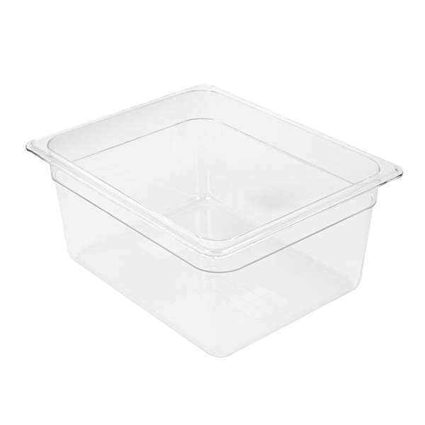 BAC GASTRONORM 1/2 8,4 L 32,5x26,5x15 CM TRANSPARENT POLYCARBONATE (1 UNITÉ) - Garcia de Pou