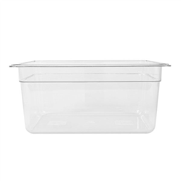 BAC GASTRONORM 1/2 8,4 L 32,5x26,5x15 CM TRANSPARENT POLYCARBONATE (1 UNITÉ) - Garcia de Pou