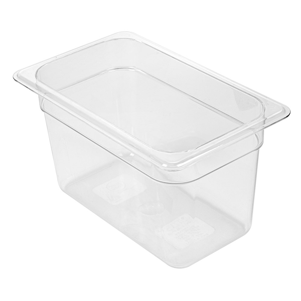 BAC GASTRONORM 1/4 3,8 L 26,5x16,2x15 CM TRANSPARENT POLYCARBONATE (1 UNITÉ) - Garcia de Pou