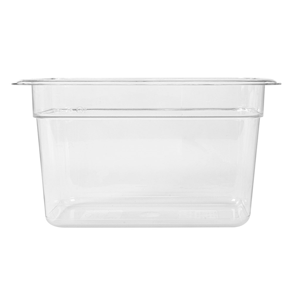 BAC GASTRONORM 1/4 3,8 L 26,5x16,2x15 CM TRANSPARENT POLYCARBONATE (1 UNITÉ) - Garcia de Pou