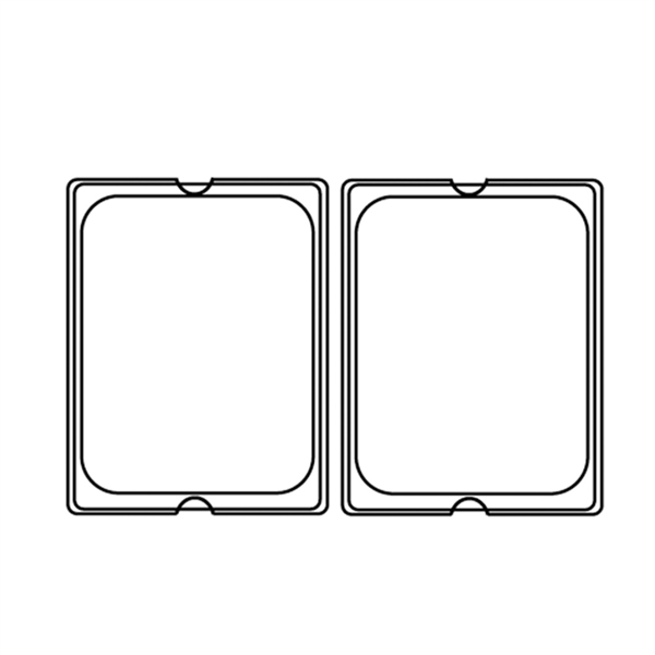 COUVERCLE 1/2 POUR RÉFÉRENCE 202.06/07 113.42  32,5x26,5 CM TRANSPARENT POLYCARBONATE (1 UNITÉ) - Garcia de Pou