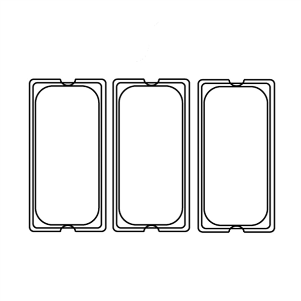 COUVERCLE 1/3 POUR RÉFÉRENCE 202.10/11  32,5x17,6 CM TRANSPARENT POLYCARBONATE (1 UNITÉ) - Garcia de Pou