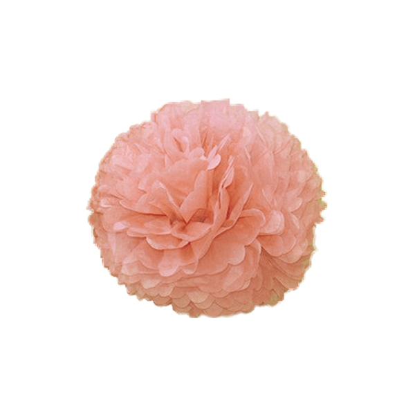 POM POM FLOWER  Ø 25 CM ROSE (10 UNITÉ) - Garcia de Pou