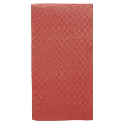 SERVIETTES ECOLABEL P. 1/8 "DOUBLE POINT" 18 G/M2 40x40 CM BORDEAUX OUATE (1300 UNITÉ)