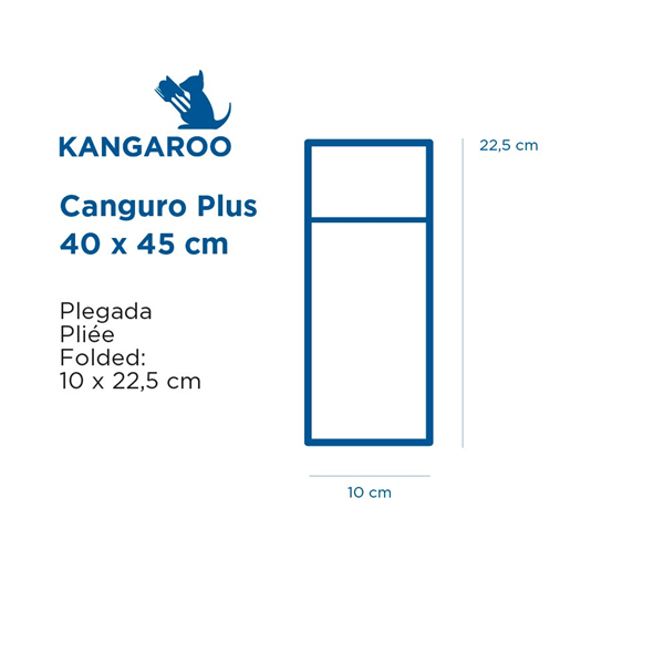 SERVIETTES KANGOUROU PLUS  55 G/M2 40x45 CM NOIR AIRLAID (720 UNITÉ) - Garcia de Pou