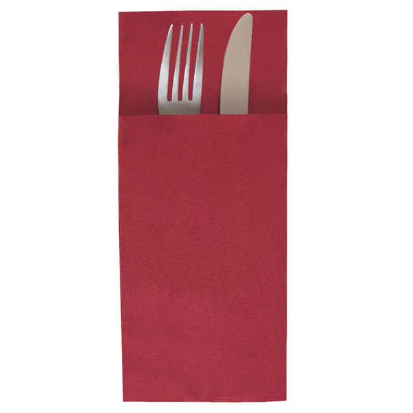 SERVIETTES KANGOUROU PLUS  55 G/M2 40x45 CM BORDEAUX AIRLAID (720 UNITÉ) - Garcia de Pou