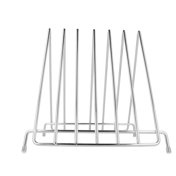 SUPPORT 6 PLANCHES À DÉCOUPER  27,9x30,5x27,7 CM ARGENTE INOX (1 UNITÉ) - Garcia de Pou