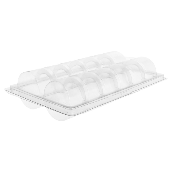 BLISTERS 12 MACARONS  13,3x22,5x5 CM TRANSPARENT PET (75 UNITÉ) - Garcia de Pou