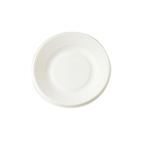 ASSIETTES "BIONIC"  Ø 21x1,8 CM BLANC BAGASSE (1000 UNITÉ) - Garcia de Pou