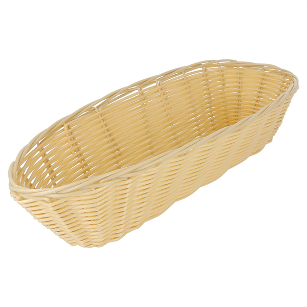 CORBEILLES SIMILAIRE OSIER ALLONGÉES  33x13x7,5 CM NATUREL PP (12 UNITÉ) - Garcia de Pou