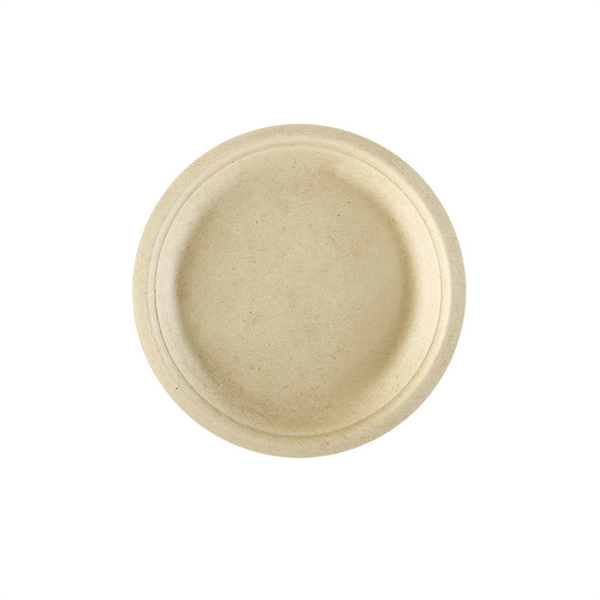 ASSIETTES BIONIC  Ø 15,5x1,4 CM NATUREL BAGASSE (170 UNITÉ)