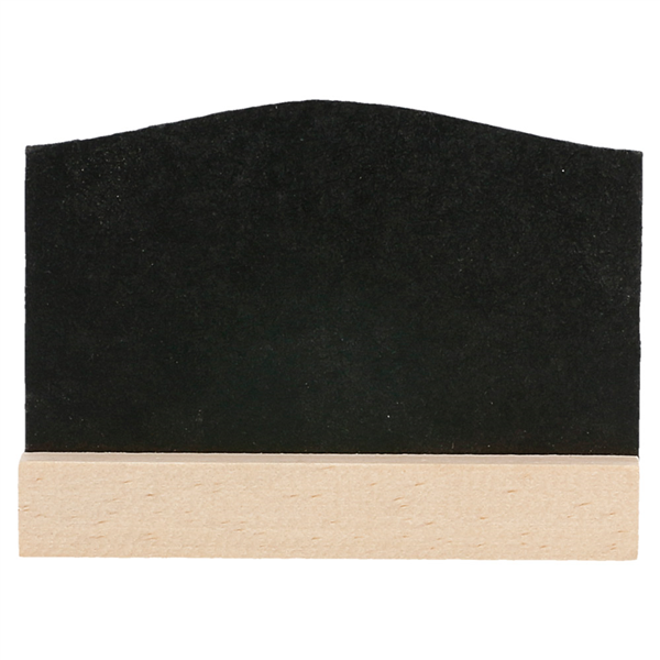 4 U. MINI ARDOISES + BASE  7,5x5 CM NOIR BOIS (1 UNITÉ) - Garcia de Pou