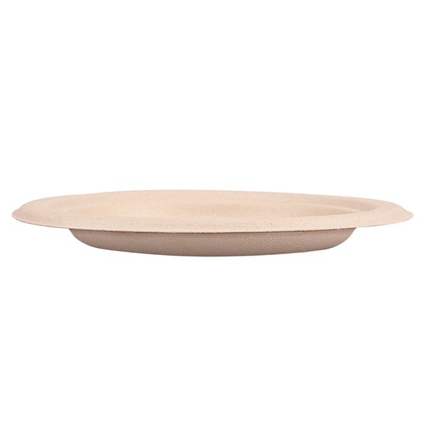 ASSIETTES "BIONIC"  Ø 15,5x1,4 CM NATUREL BAGASSE (1000 UNITÉ) - Garcia de Pou