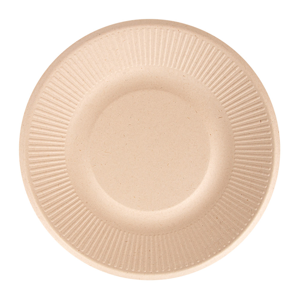 ASSIETTES "BIONIC"  Ø 21x1,8 CM NATUREL BAGASSE (1000 UNITÉ) - Garcia de Pou