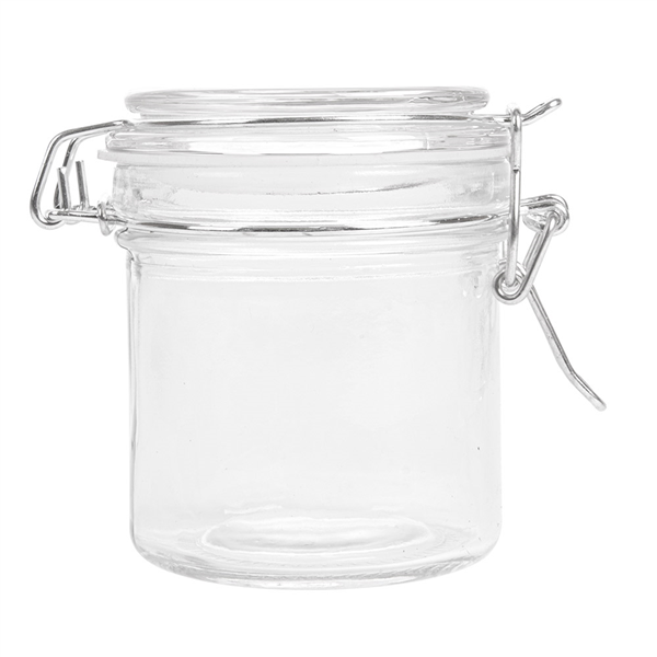 RÉCIPIENT STOCKAGE + FERMETURE CLIP 250 ML Ø 8,5x10 CM TRANSPARENT VERRE (24 UNITÉ) - Garcia de Pou