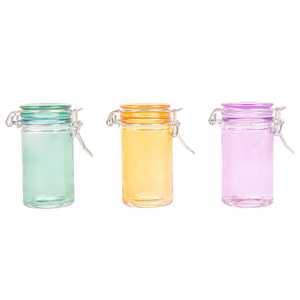 CANISTER POUR MISE EN BOUCHE 70 ML Ø 4,5x8,6 CM ASSORTI VERRE (96 UNITÉ) - Garcia de Pou