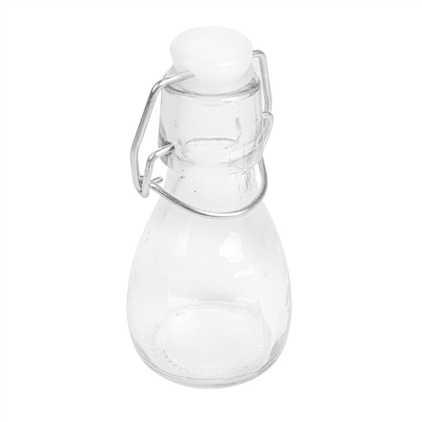 BOUTEILLE + FERMETURE CLIP 83 ML Ø 5,5x11 CM TRANSPARENT VERRE (96 UNITÉ) - Garcia de Pou